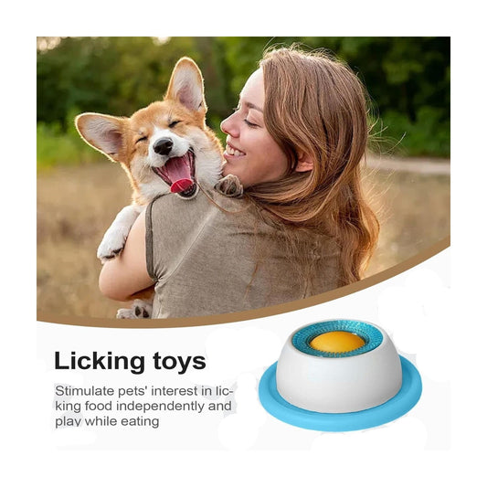 Engaging Slow Feeder Bowl for Dogs - Interactive Licking Toy for Mental Stimulation and Stress Relief