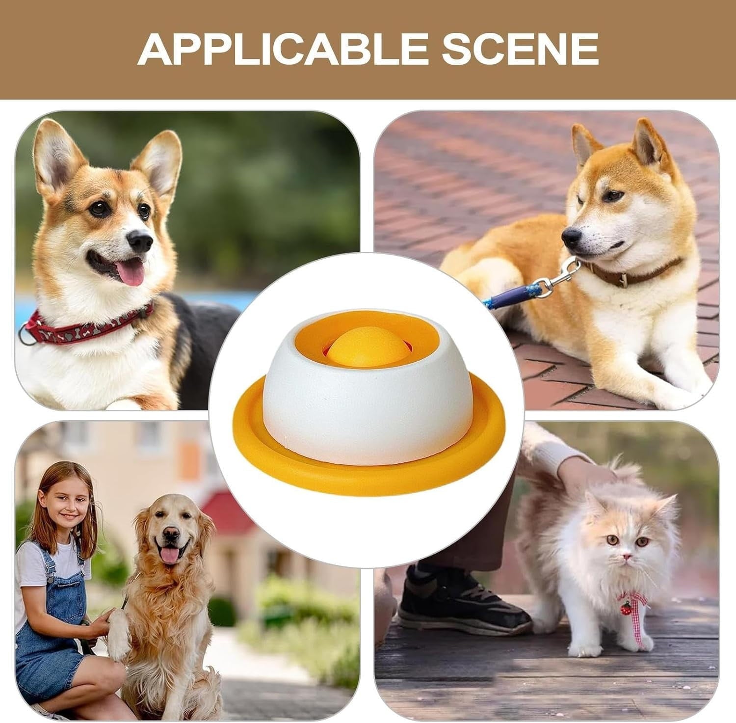 Engaging Slow Feeder Bowl for Dogs - Interactive Licking Toy for Mental Stimulation and Stress Relief