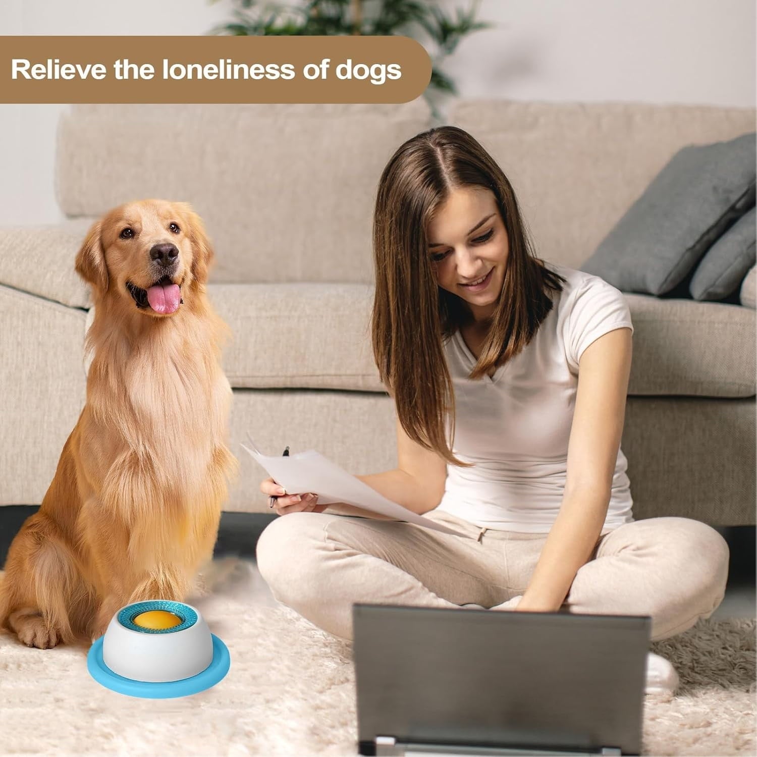 Engaging Slow Feeder Bowl for Dogs - Interactive Licking Toy for Mental Stimulation and Stress Relief