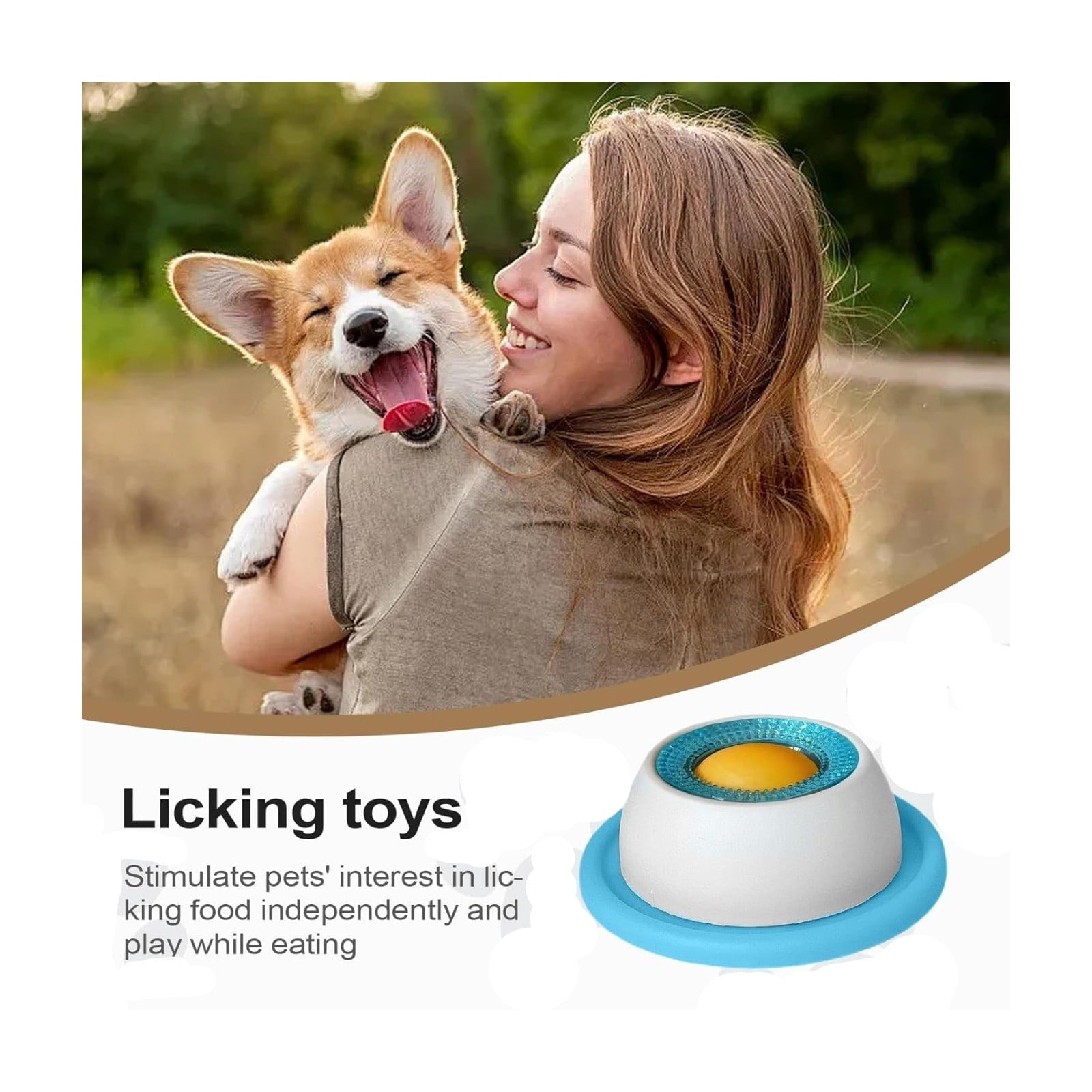 Engaging Slow Feeder Bowl for Dogs - Interactive Licking Toy for Mental Stimulation and Stress Relief
