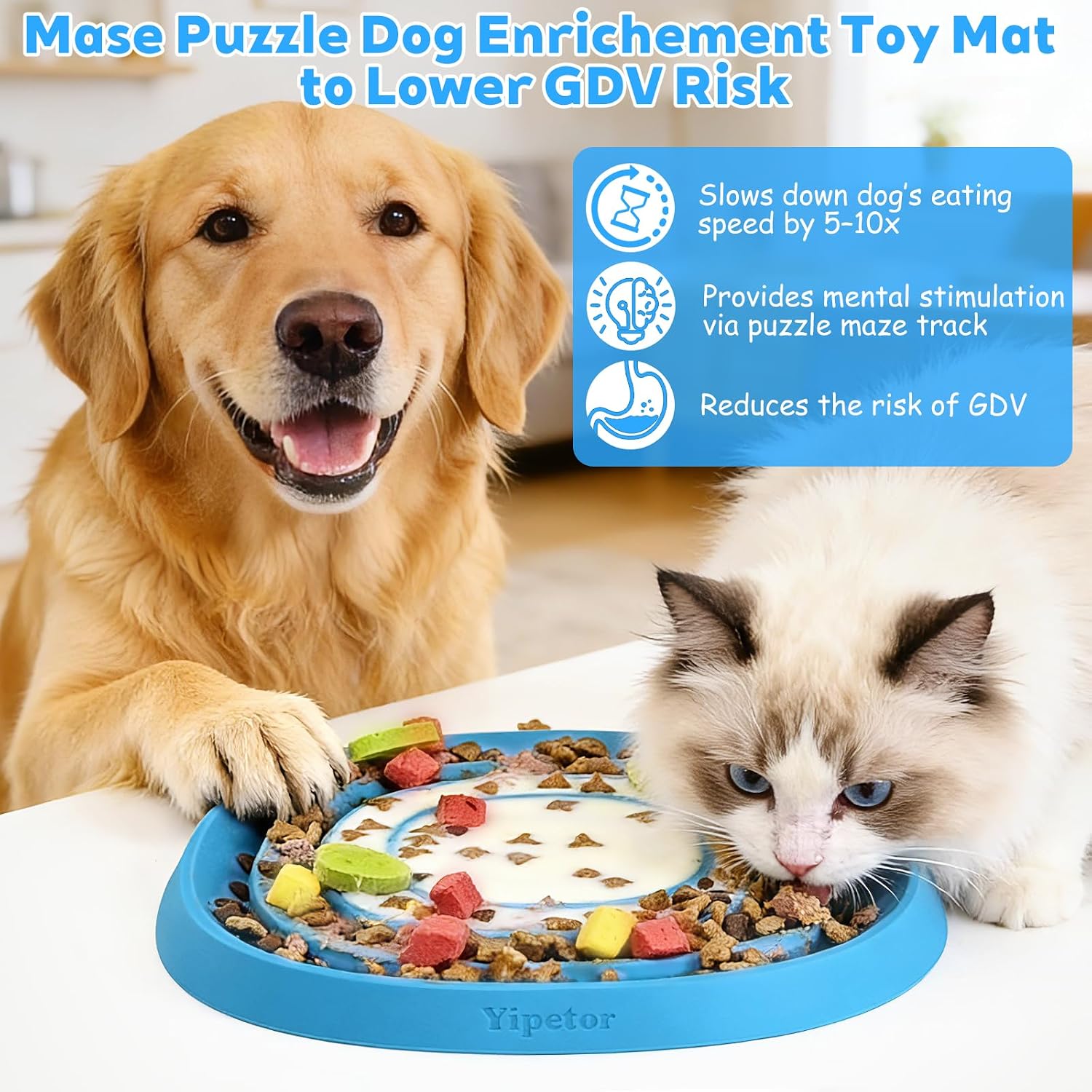 Revolutionary Silicone Dog Lick Mat: The Ultimate Convertible Slow Feeder for Fast-Eating Dogs