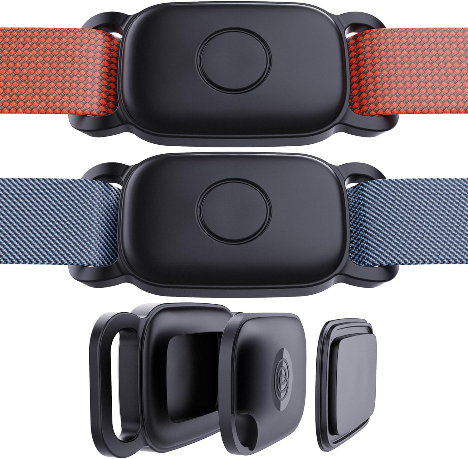 2-Pack Waterproof Dog Collar Holder for Tile Life360 Pro Tracker–Not for Tile Mate/Sticker, Silicone Cover for Tile Tracker Case Pet Collar, Shockproof and Scratch-Resistant, Lightweight, Black